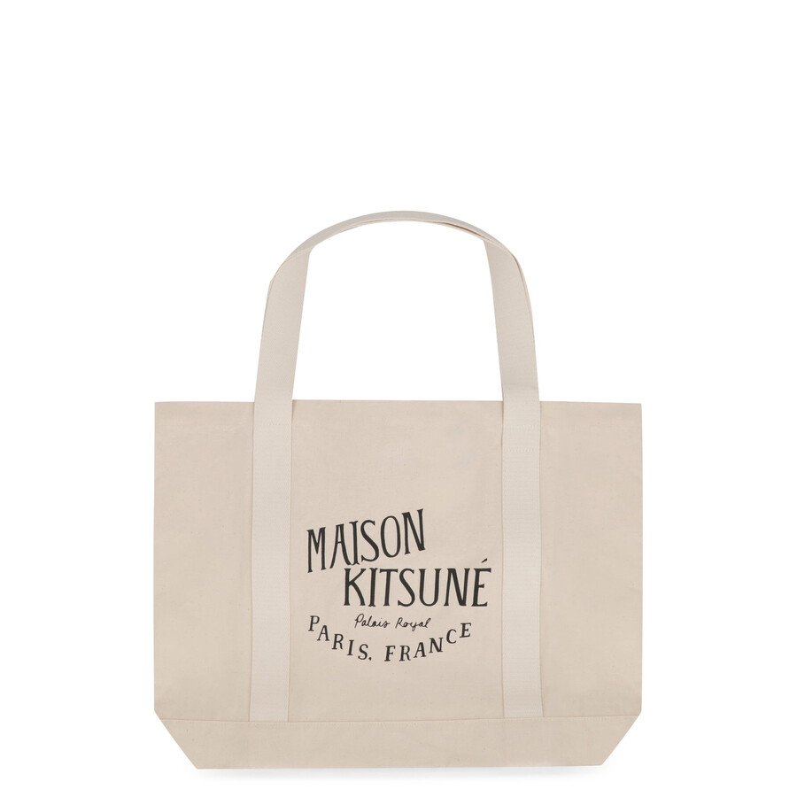 Maison Kitsuné Maison Kitsun Canvas Tote Bag In Neutral