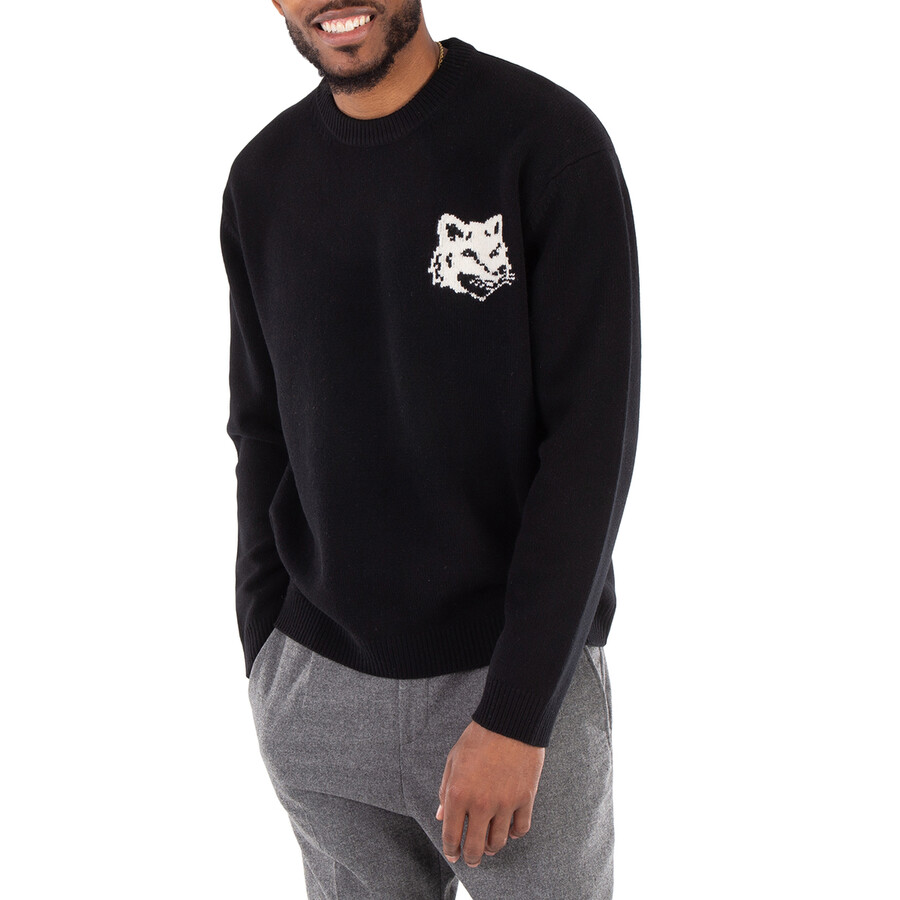 Fox Head Intarsia Wool Jumper