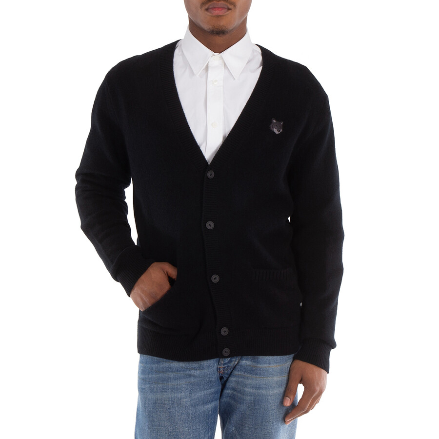 Fox Head Patch Lambswool Cardigan