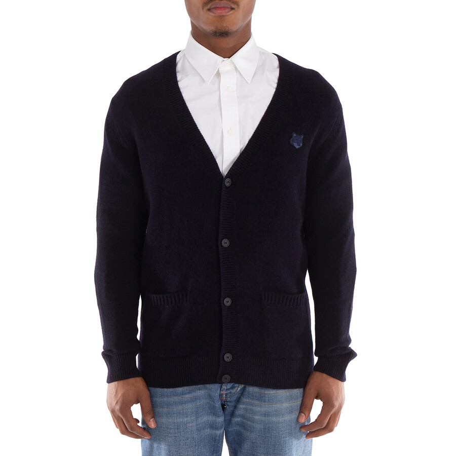 Fox Head Patch Lambswool Cardigan