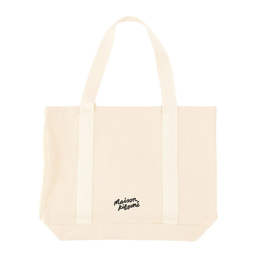 Maison Kitsuné Maison Kitsun Fox Head Print Bag In Neutral