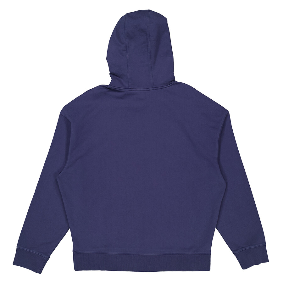 Maison Kitsuné Maison Kitsune Handwriting Oversize Hoodie In Blue