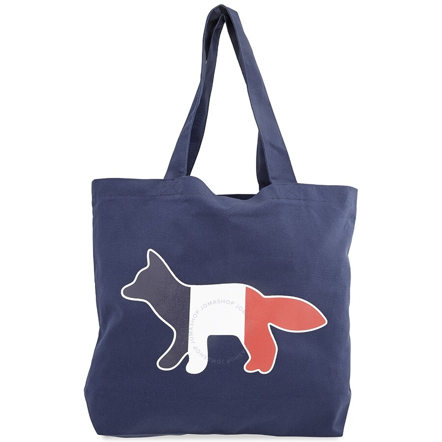 Maison Kitsune Men's Tricolor Fox Tote Bag - Maison ...