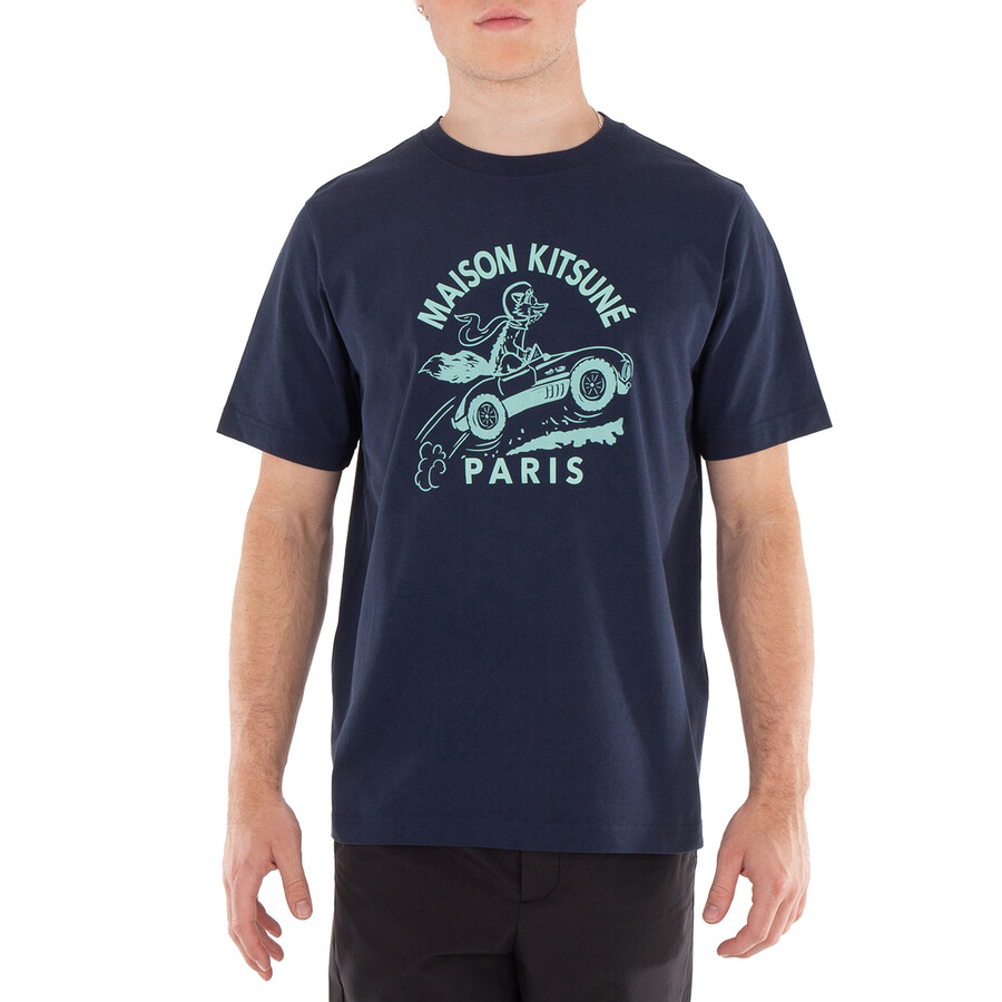 MAISON KITSUNE|レーシング フォックス TシャツMM00109KJ0118 Maison Kitsuné Racing Fox Cotton Comfort T-Shirt, Size X