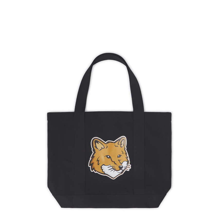 Maison Kitsuné Maison Kitsun Tote Bag With Logo In Black