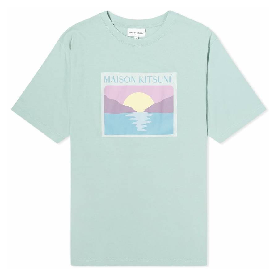 Sunset Postcard Crew Neck T-Shirt