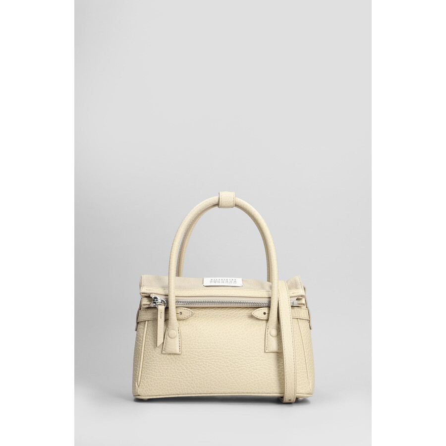 Maison Margiela 5ac East West Cream Leather Bag In Neutral