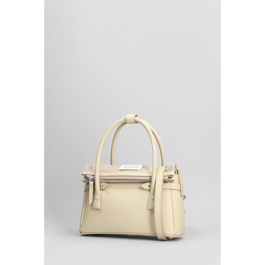 Maison Margiela 5ac East West Cream Leather Bag In Neutral