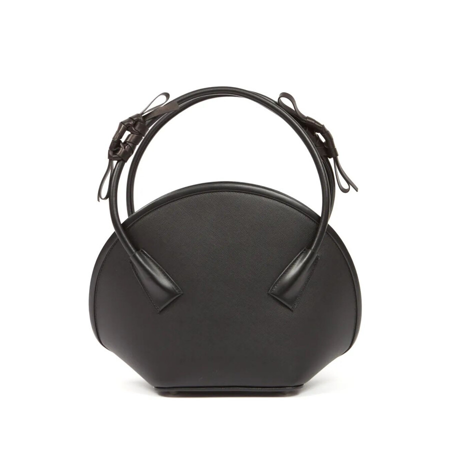 Maison Margiela Fortune Small Leather Handbag In Black