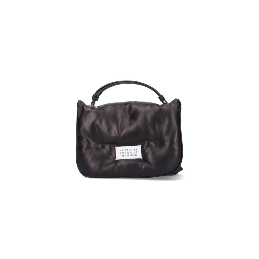 Maison Margiela Glam Flap Small Crossbody Bag In Black