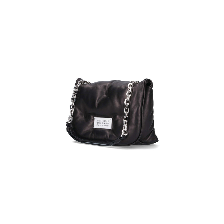 Maison Margiela Glam Flap Small Crossbody Bag In Black
