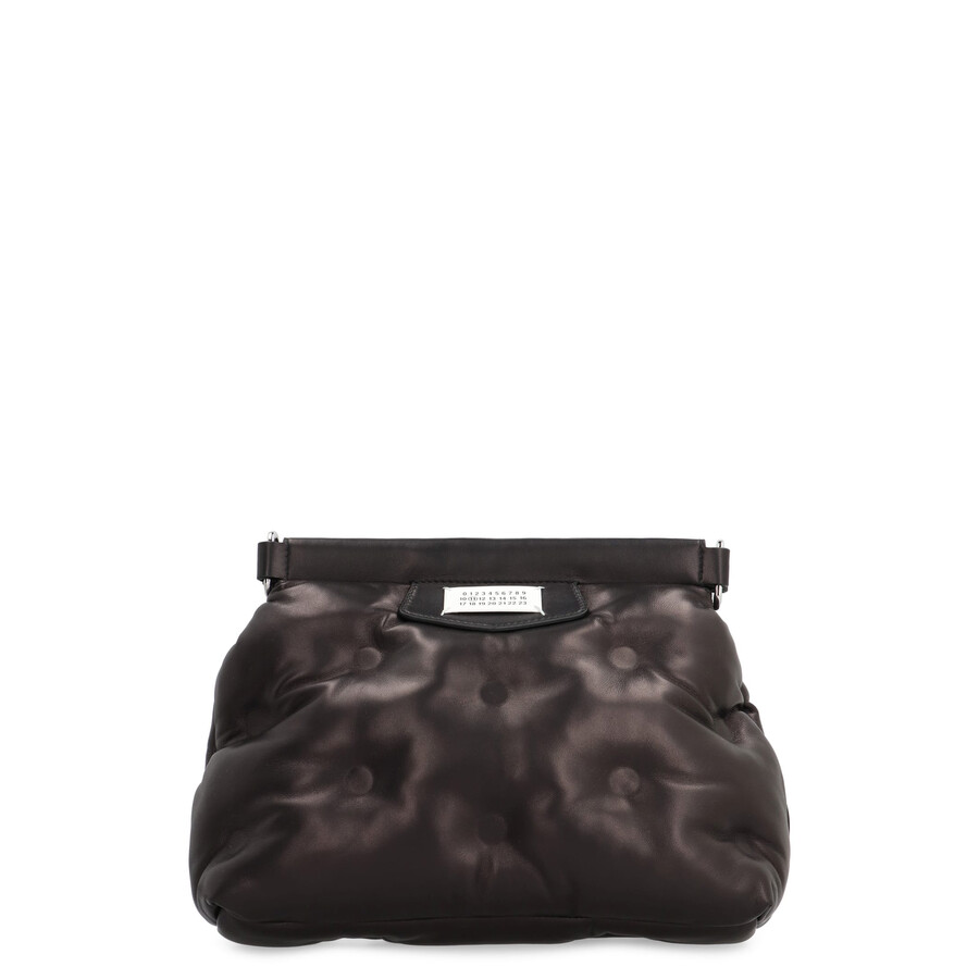 Maison Margiela Glam Slam Leather Bag In Black