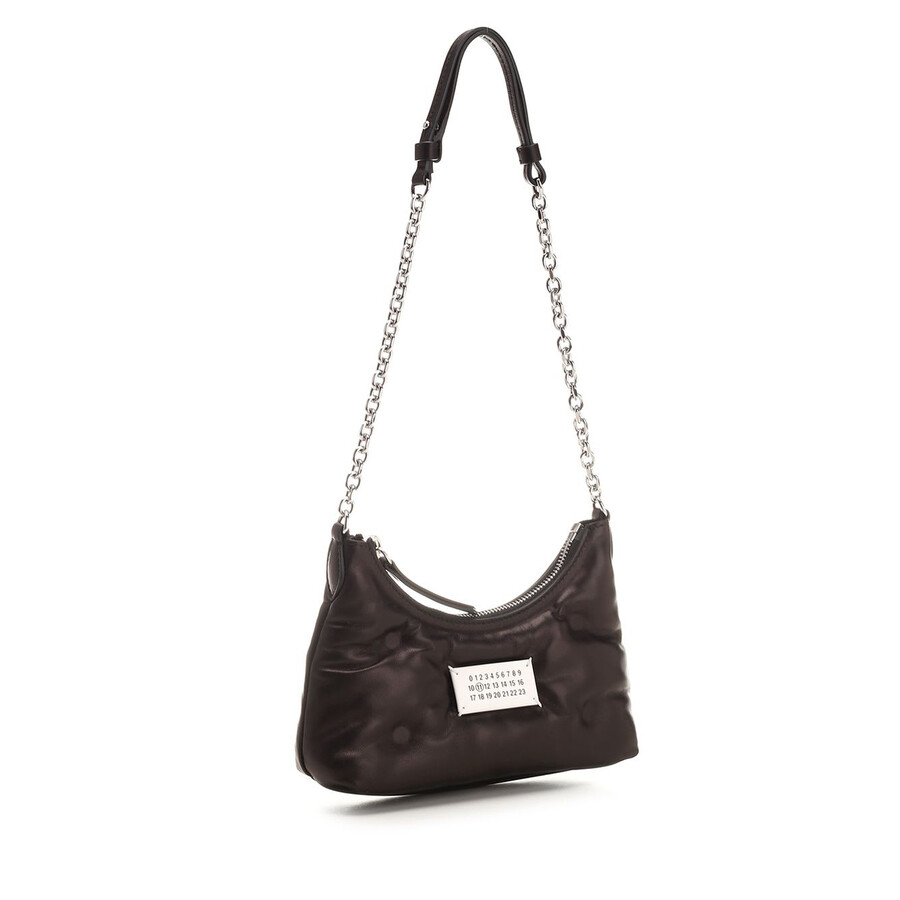 Maison Margiela Glam Slam Micro Hobo Bag In Black