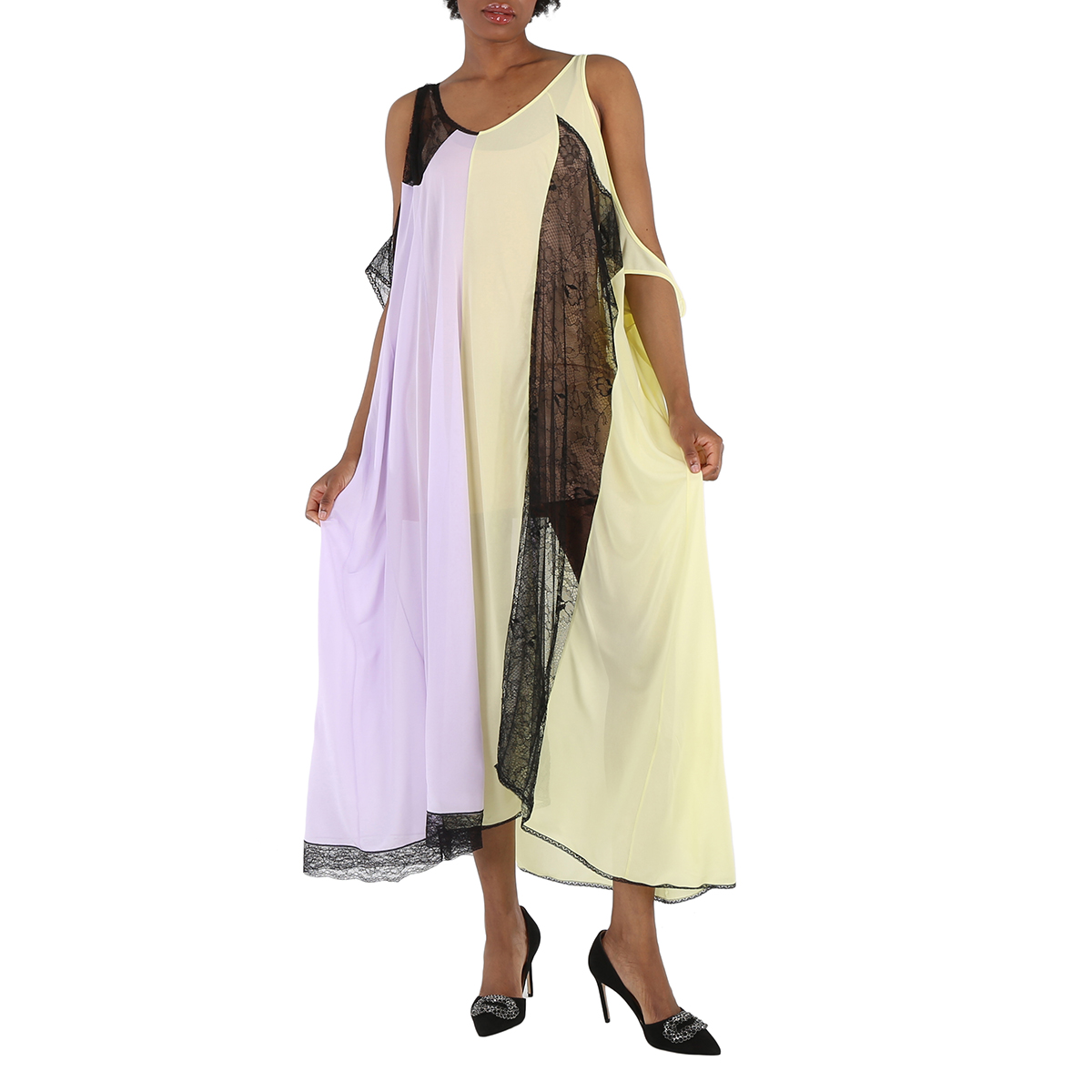 MM6 Maison Margiela Maison Margiela Ladies Multicolor Panel Lace Dress, Brand Size 40 (US Size 6) S51CU0143-S23591-961 - Clothing - Jomashop MM6 Maison Margiela Maison Margiela Ladies Multicolor Panel Lace Dress, Brand Size 40 (US Size 6) S51CU0143-S23591-961 - Clothing - Jomashop