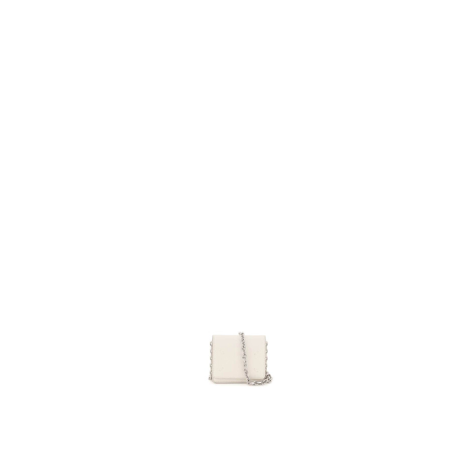 Maison Margiela Small Chain Wallet In White