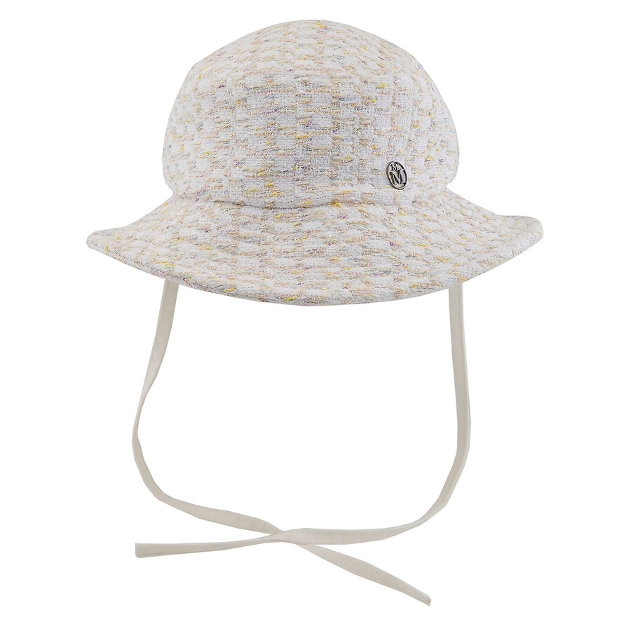 Shop Maison Michel Ladies Angele Light Tweed Bucket Hat