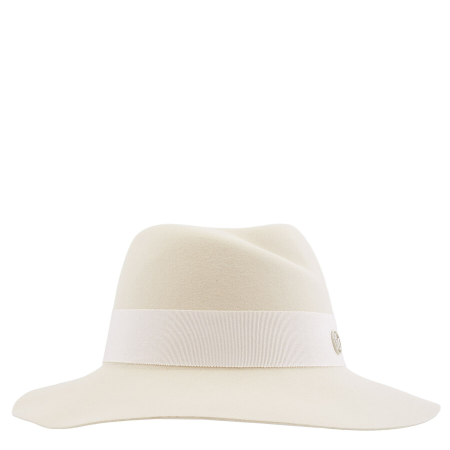 Maison Michel Virginie Waterproof Wool Felt Fedora In Beige