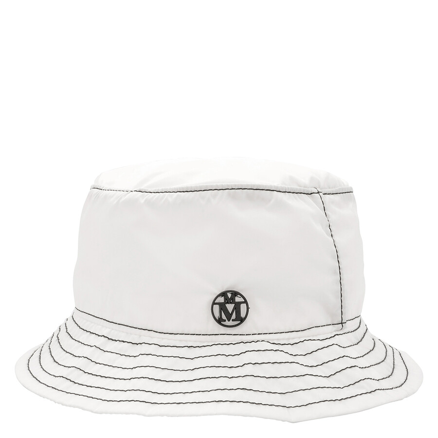 Ladies White Jason Rain Bob Packable Bucket Hat