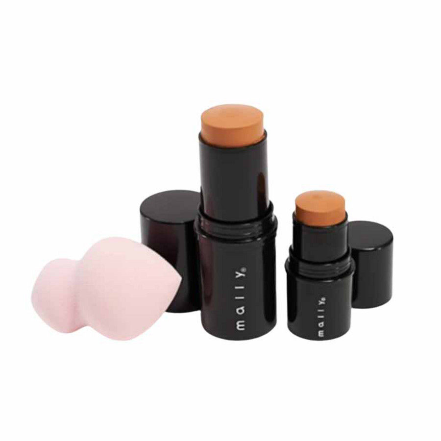 Mally Ladies Quick Fix Foundation + 2 Concealer Stick Kit Stick 0.67 oz Tan Makeup 8883917100 In Brown