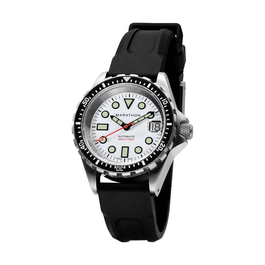 Marathon 36Mm Osar-D Arctic Edition Automatic White Dial Unisex Watch WW194026SS-2530-KIT