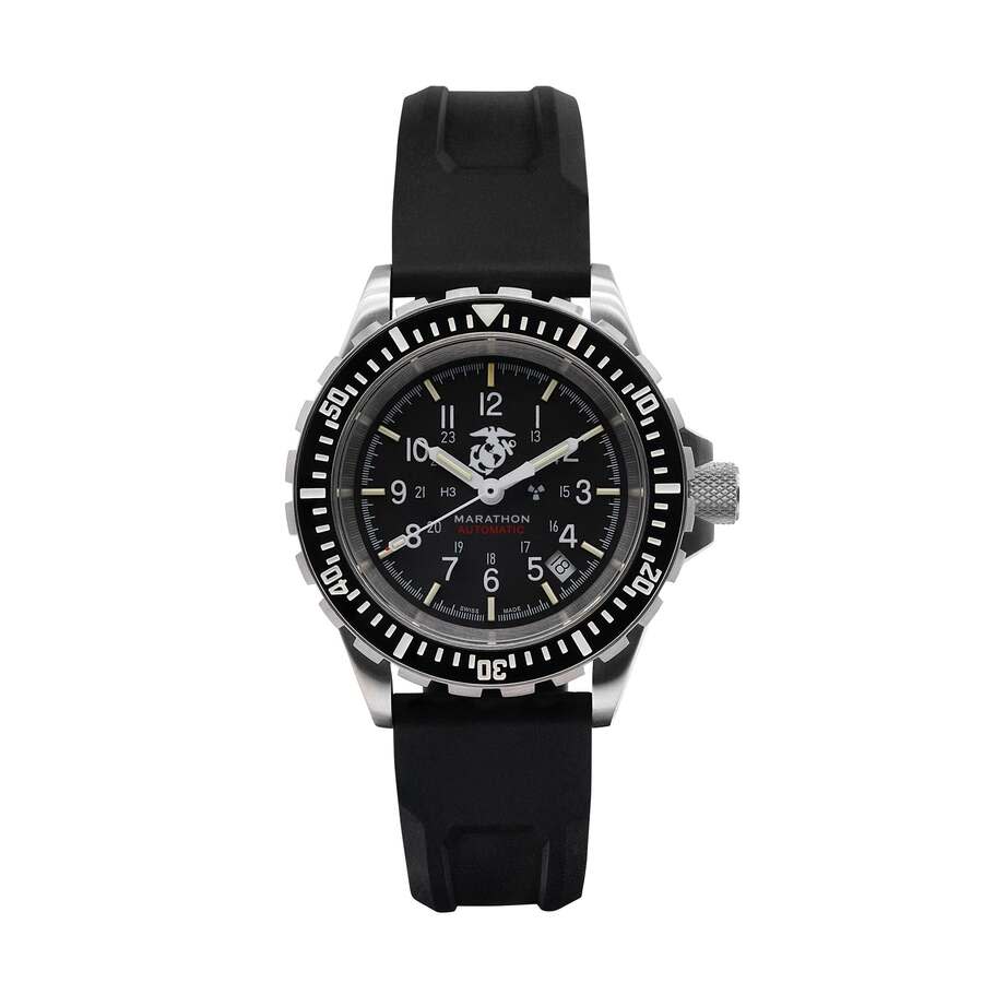 Marathon 41Mm Gsar Usmc Automatic Black Dial Unisex Watch WW194006SS-0230