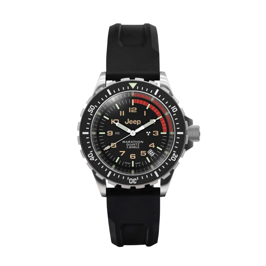 Marathon 41Mm Rubicon Tsar Quartz Black Dial Unisex Watch WW194007SS-4130