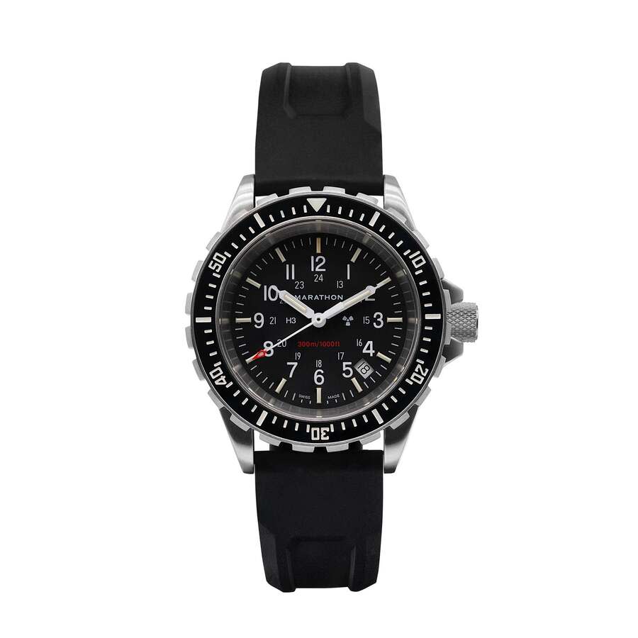Marathon 41Mm Tsar Quartz Black Dial Unisex Watch WW194007SS-0130