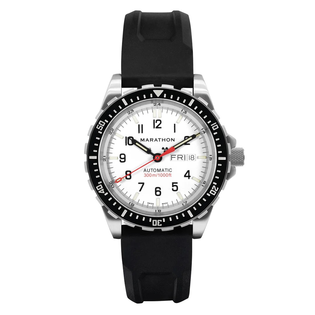 Marathon Jumbo Day/Date Automatic (Jdd) Arctic Edition White Dial Unisex Watch WW194021SS-0530