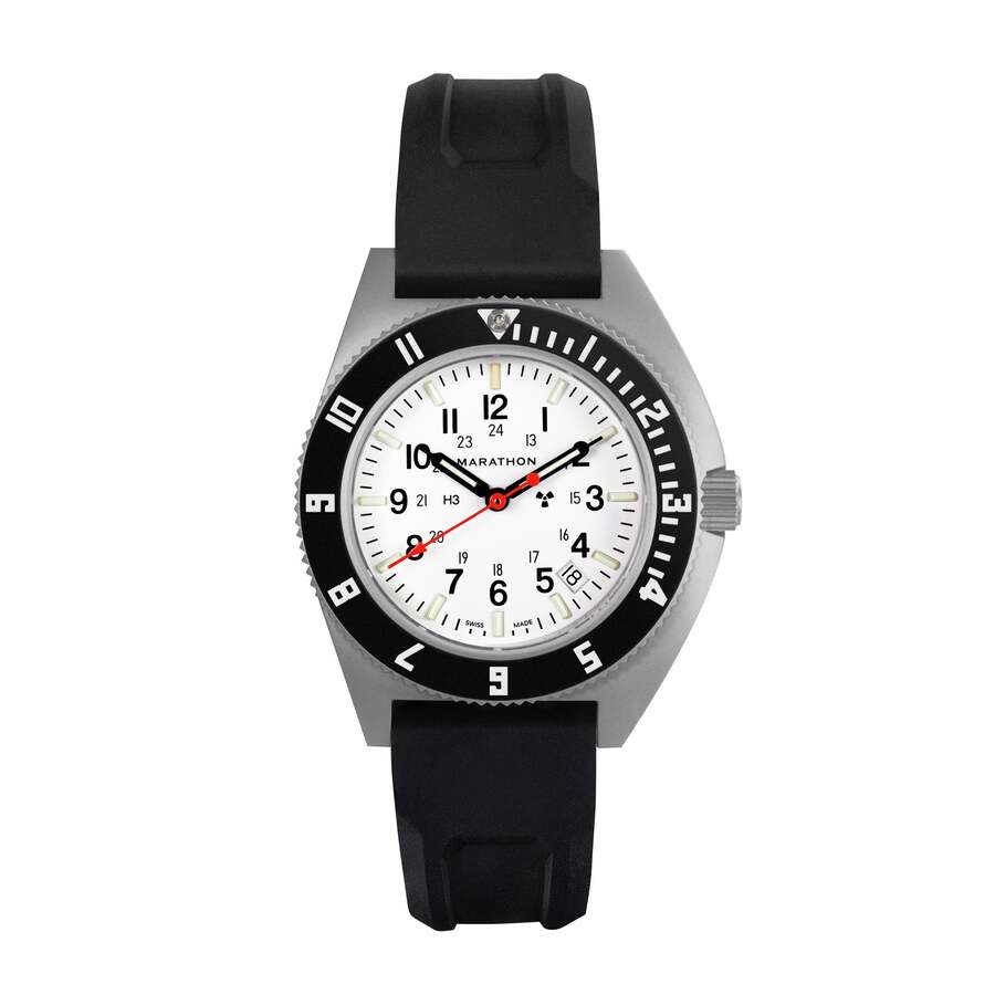 Marathon Ssnav-D Quartz White Dial Men's Watch WW194013SS-0530