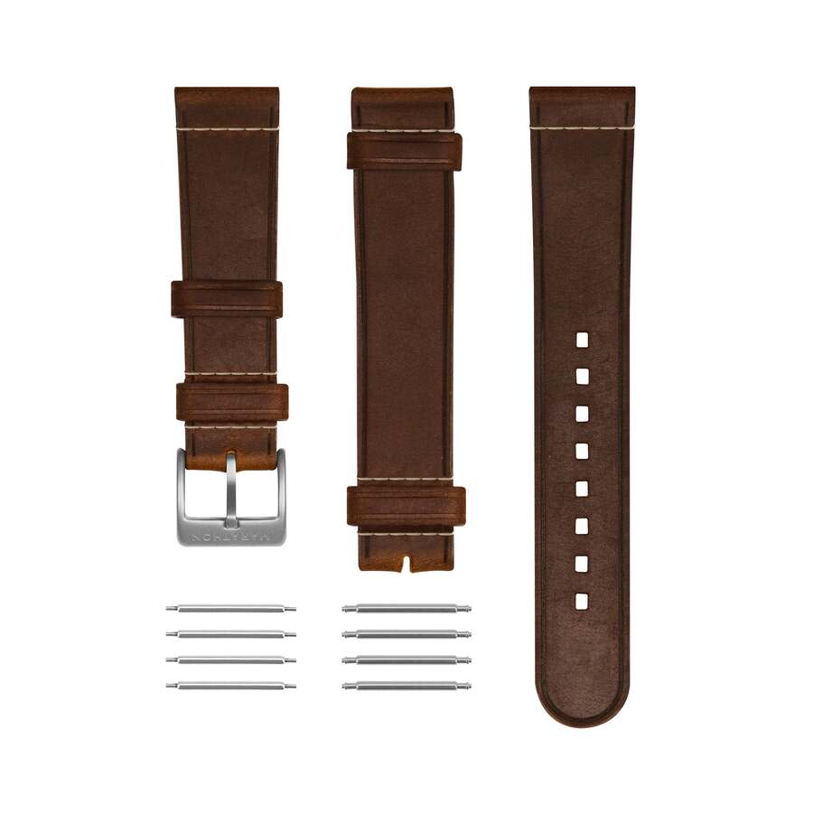 Marathon Unisex 20 mm Leather Watch Band WS-CHL-HGPS-20-3PC