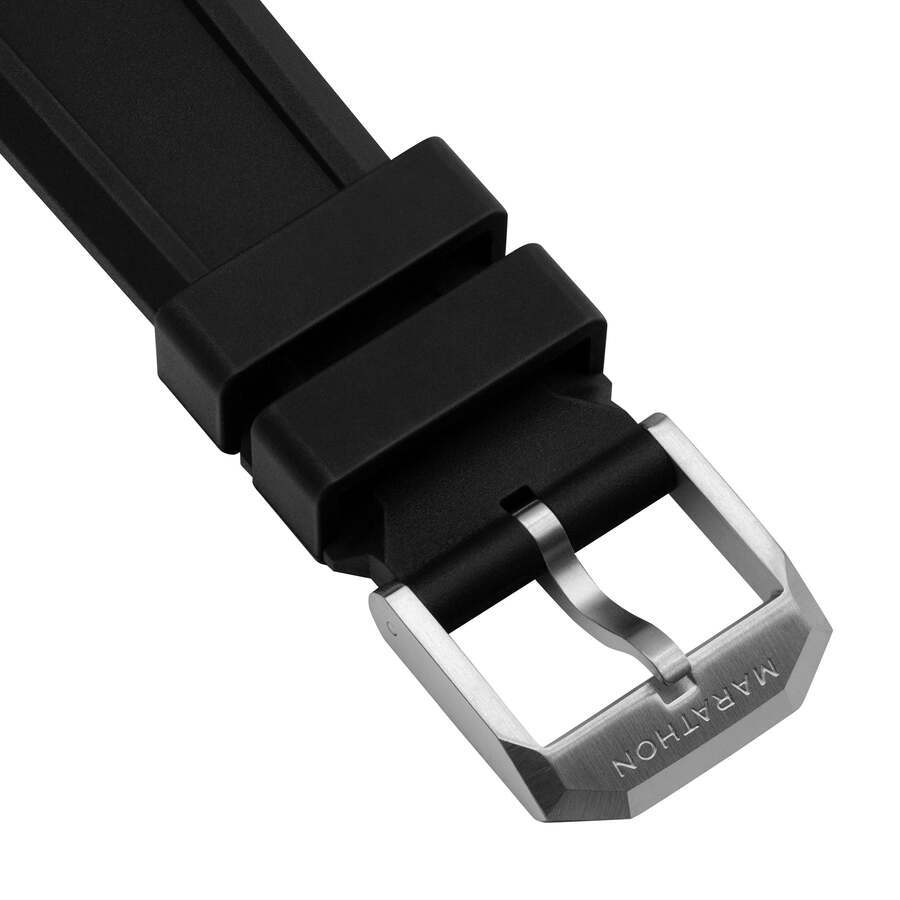 Marathon Unisex 20 mm Rubber Watch Band WS-RB-BKSS-20-3PC