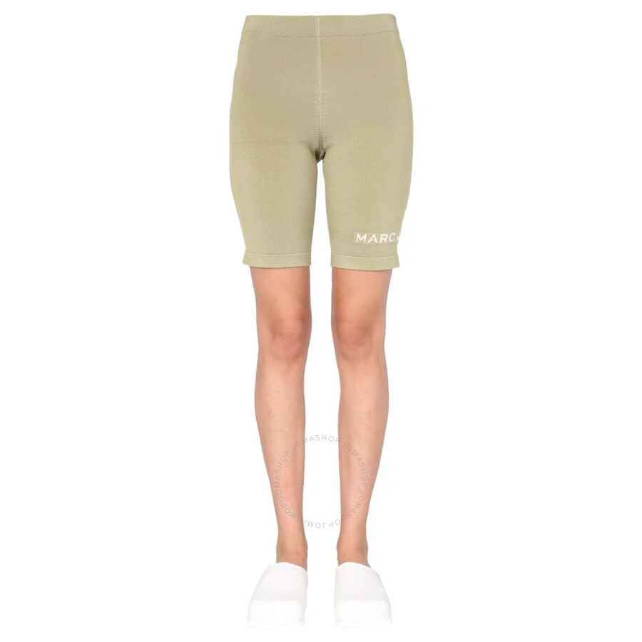 Marc Jacobs Marc Jacob The Sport Logo Shorts In Grey/green