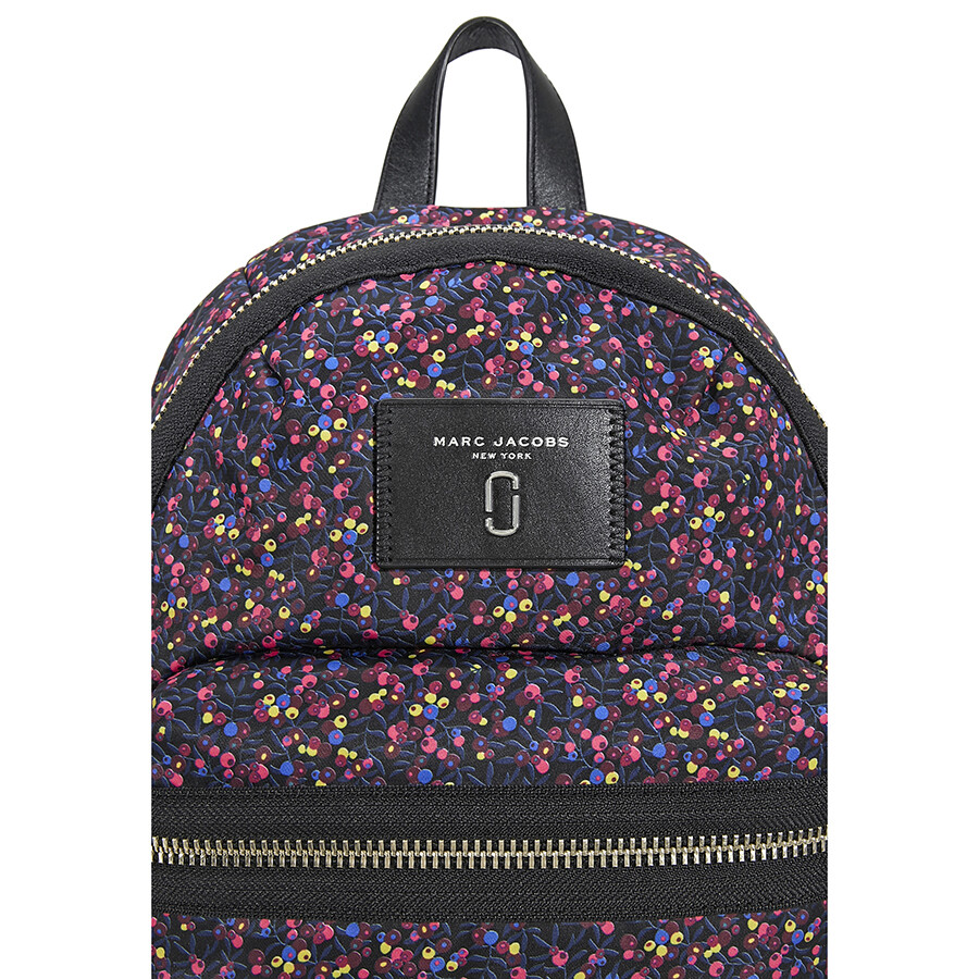 Marc Jacobs Biker Cherry Nylon Backpack Blue Multicolor Marc by Marc