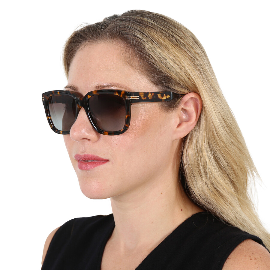 Shop Marc Jacobs Brown Gradient Square Ladies Sunglasses Mj 1035/s 0086/ha 53