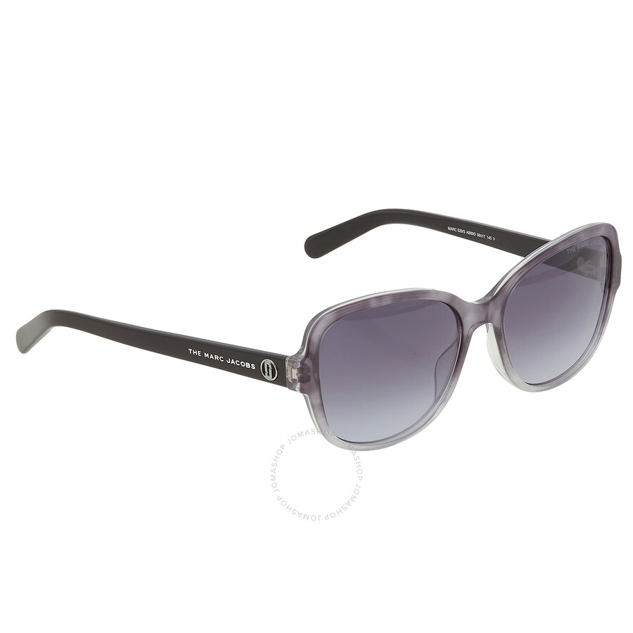 Marc Jacobs Dark Gray Gradient Cat Eye Ladies Sunglasses Marc 528/s 0ab8/9o 58 In Dark / Gray