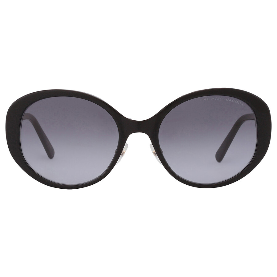 Marc Jacobs Dark Grey Shaded Oval Ladies Sunglasses Marc 627/g/s 0807/9o 54
