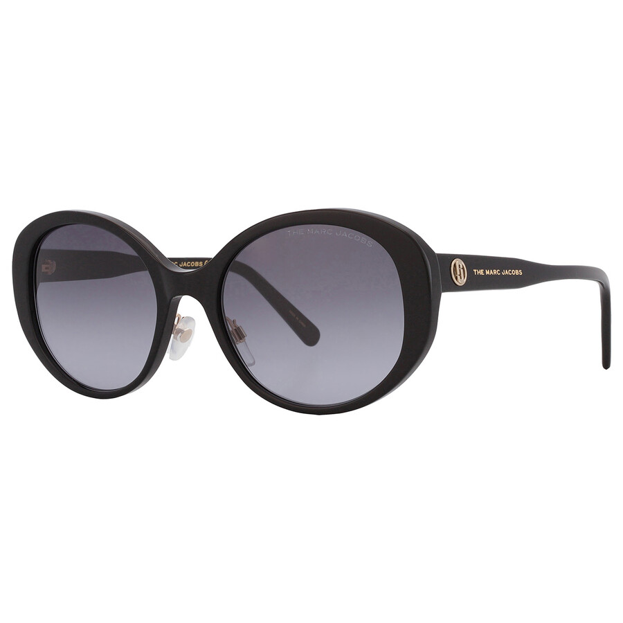 Marc Jacobs Dark Grey Shaded Oval Ladies Sunglasses Marc 627/g/s 0807/9o 54