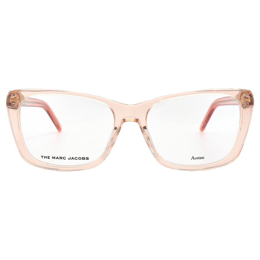 Shop Marc Jacobs Demo Cat Eye Ladies Eyeglasses Marc 598 0r83 54 In Beige / Orange