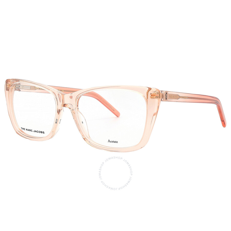 Shop Marc Jacobs Demo Cat Eye Ladies Eyeglasses Marc 598 0r83 54 In Beige / Orange