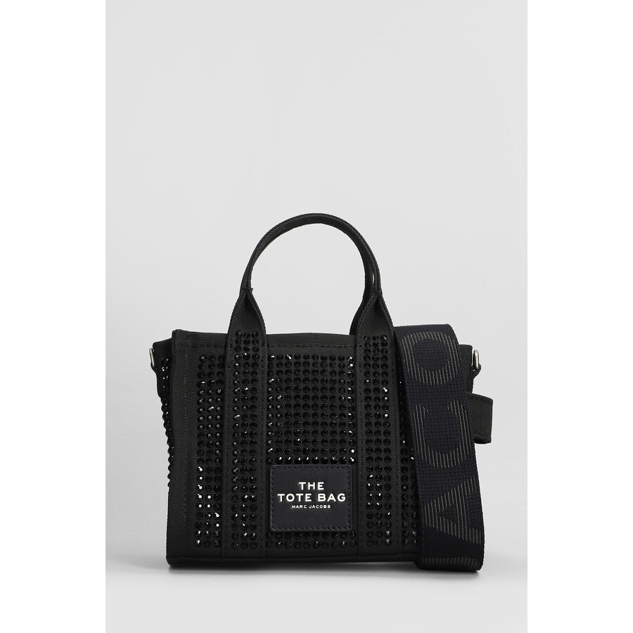 Marc Jacobs Embellished Mini Tote Bag In Black