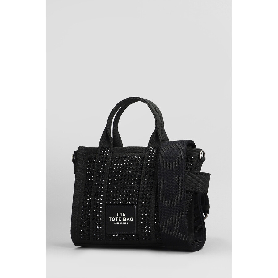 Marc Jacobs Embellished Mini Tote Bag In Black
