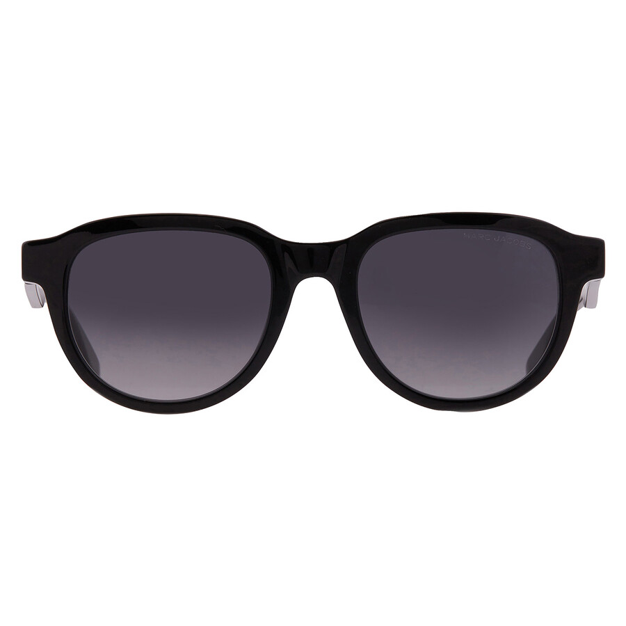 Marc Jacobs Grey Gradient Oval Men's Sunglasses Marc 684/s 0807/9o 52 In Black