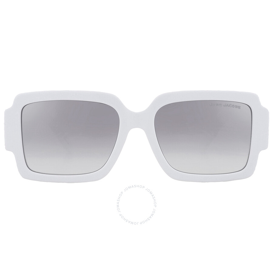 Marc Jacobs Grey Mirror Silver Square Ladies Sunglasses Marc 693/s 0hym/ic 55