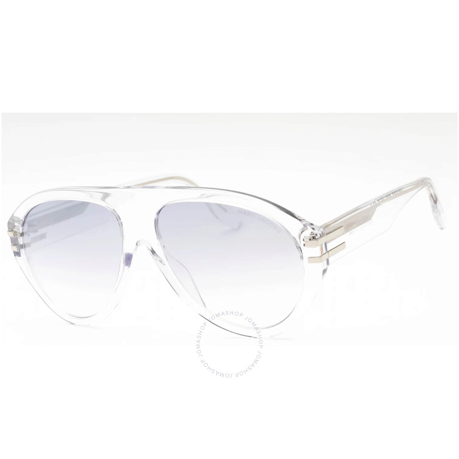 Marc Jacobs Grey Silver Pilot Men's Sunglasses Marc 747/s 0900/ic 58