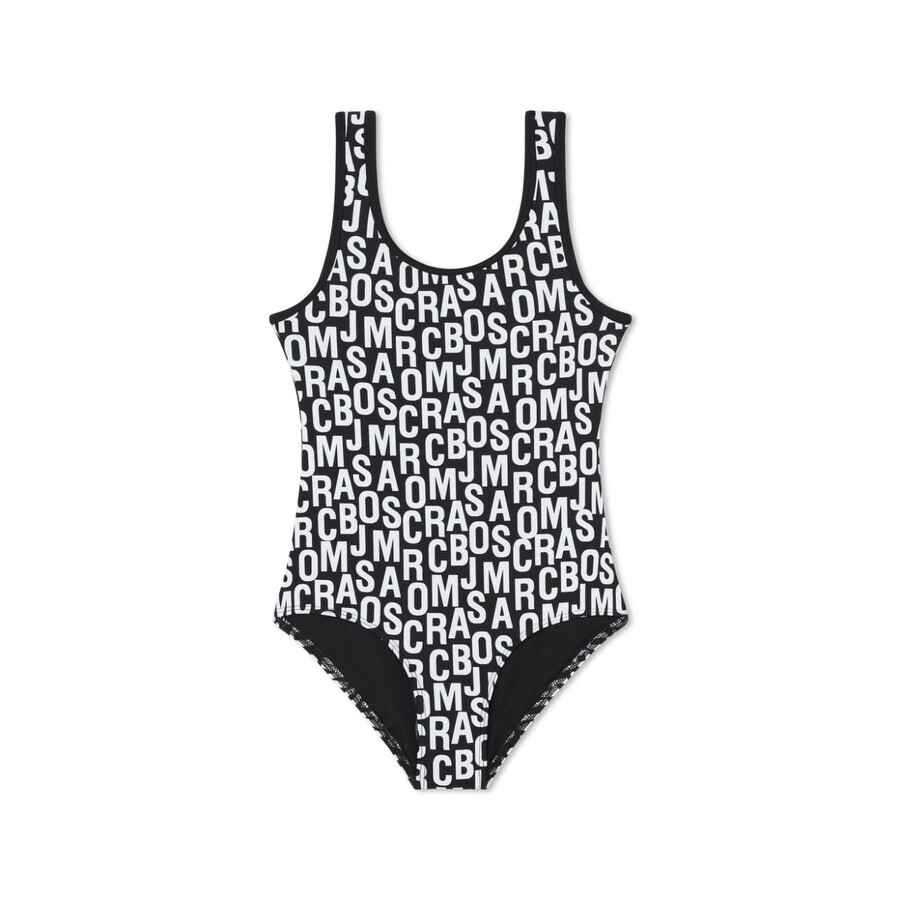 Marc Jacobs Kids Logo-Print Scoop-Neck Swimsuit