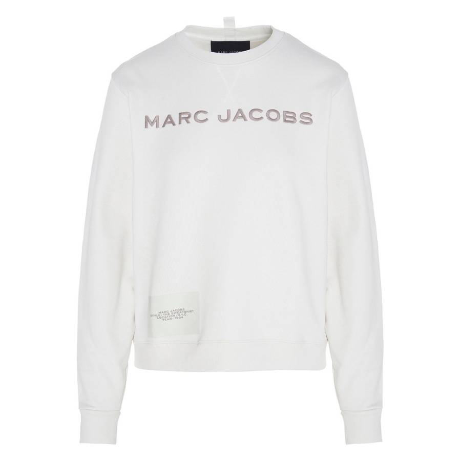 Marc jacobs Felpa girocollo con logo frontale W60314