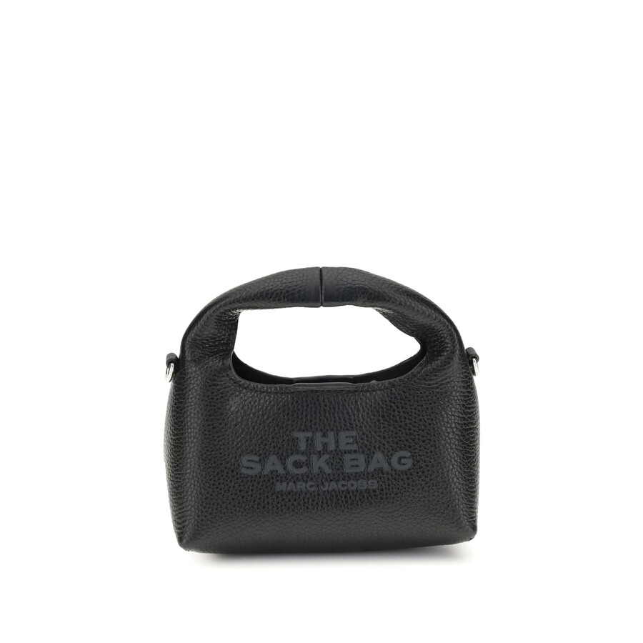 Marc Jacobs Womens Total Black The Mini Sack Leather Top-handle Bag In Black