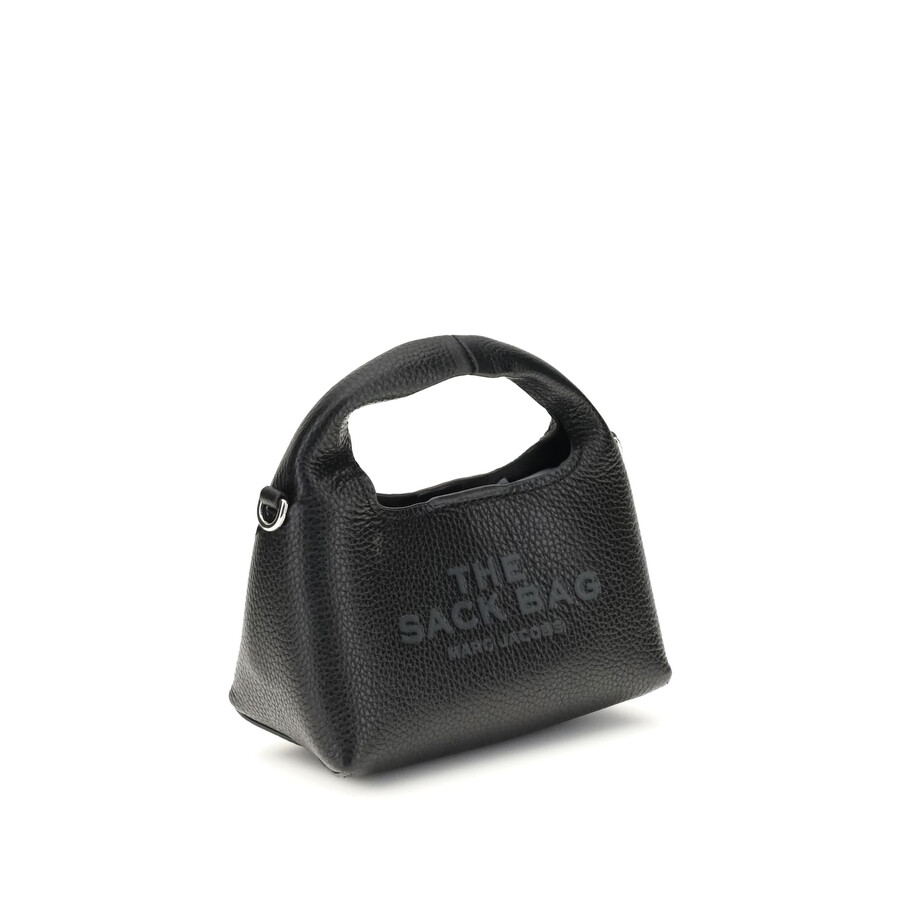 Marc Jacobs Womens Total Black The Mini Sack Leather Top-handle Bag In Black
