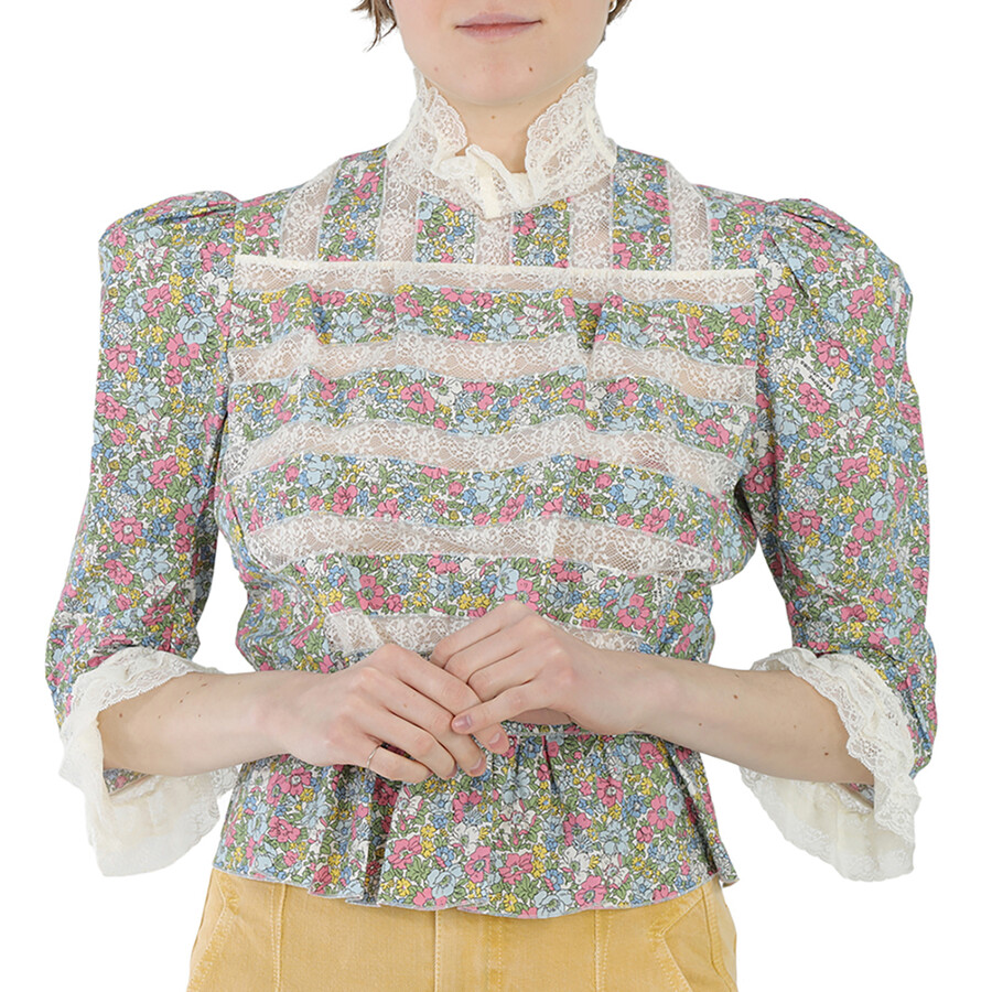 トップス MARC JACOBS IVORY CHERRY VICTORIAN TOP S MARC JACOBS - MARC JACOBS IVORY CHERRY VICTORIAN TOP Sの通販