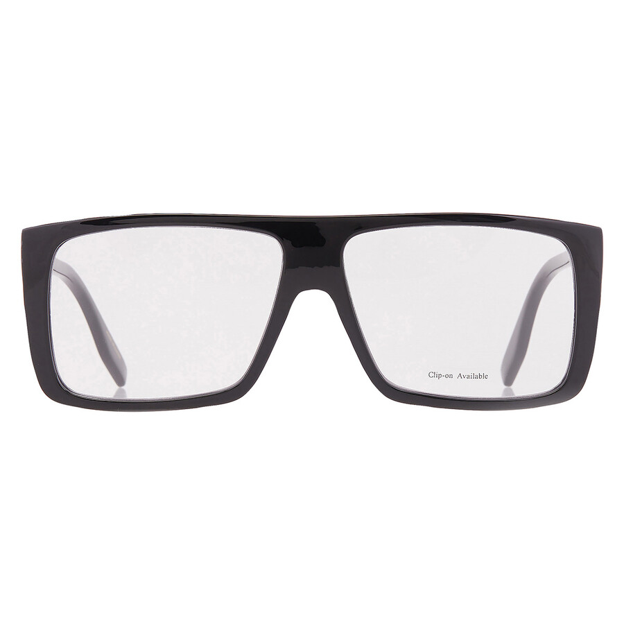 Marc Jacobs Pattern Black/grey Clip-on Square Men's Eyeglasses Marc 672/cs 003k/ir 58 In Black